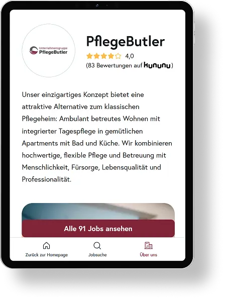 pflegebutler ipad with shadow
